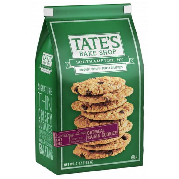 Tate's Bake Shop 7 oz Oatmeal Raisin Cookies