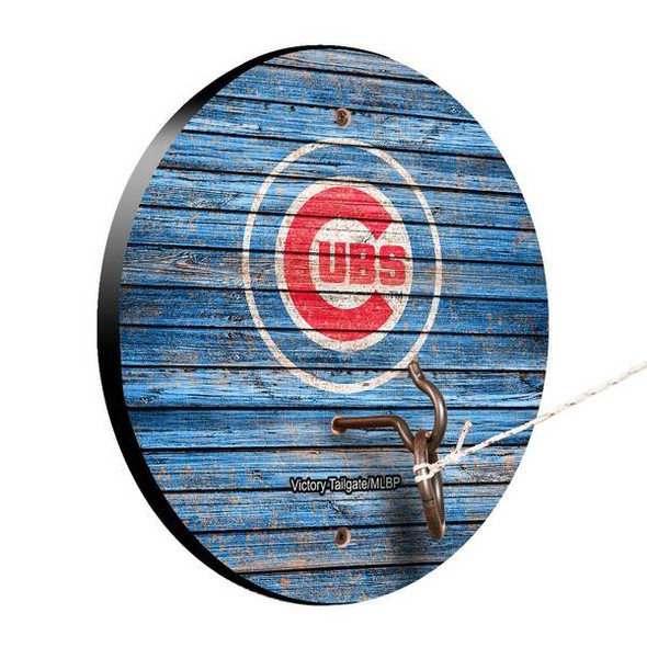 Victory Tailgate Chicago Cubs MLB Hook and Ring Game Weathered Design