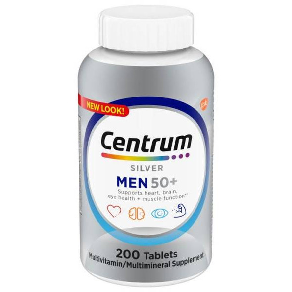 Centrum 200-Count Silver Multivitamin for Men 50 Plus
