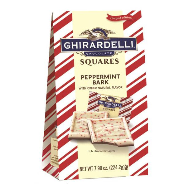 Ghirardelli 7.9 oz Ghirardelli Peppermint Bark Squares