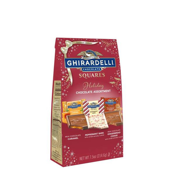 Ghirardelli 7.5 oz Holiday Chocolate Assortment Squares