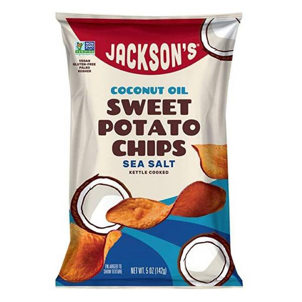 Jackson's 5 oz Sea Salt Sweet Potato Chips with Coconut Oil