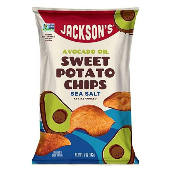 Jackson's 5 oz Sea Salt Sweet Potato Chips with Avocado Oil