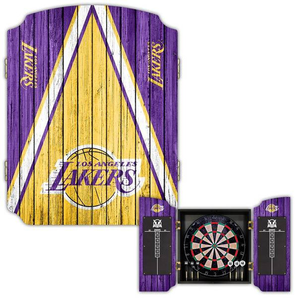 Victory Tailgate Los Angeles Lakers Dartboard Cabinet