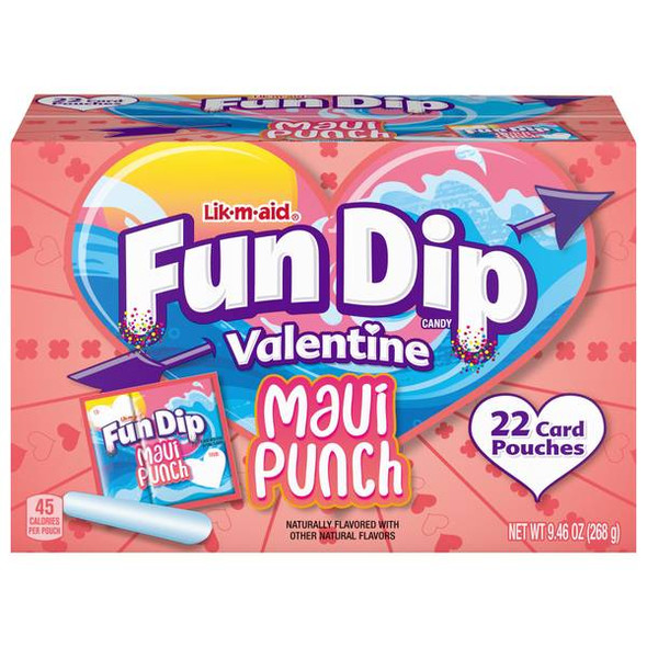 Ferrara 22-Count Fun Dip Maui Punch Card and Candy Kit