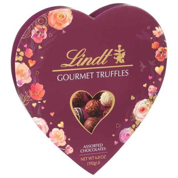 Lindt 6.8 oz Gourmet Truffles Heart Assorted Chocolates