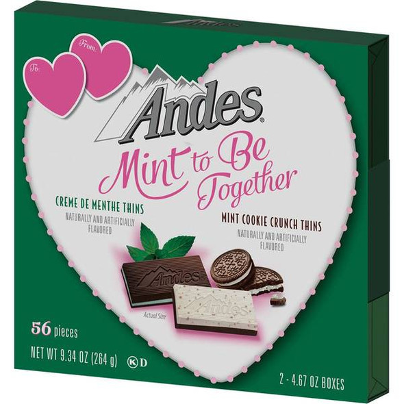 Charms 9.34 oz Andes Mint to Be Together Valentine Gift Box