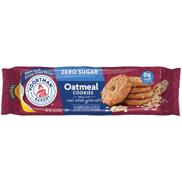Voortman 8 oz Zero Sugar Oatmeal Cookies