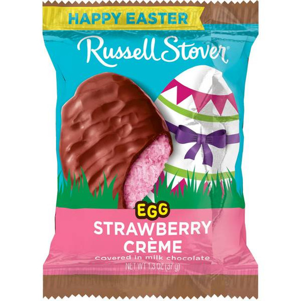 Russell Stover 1.3 oz Milk Chocolate Strawberry Creme Egg