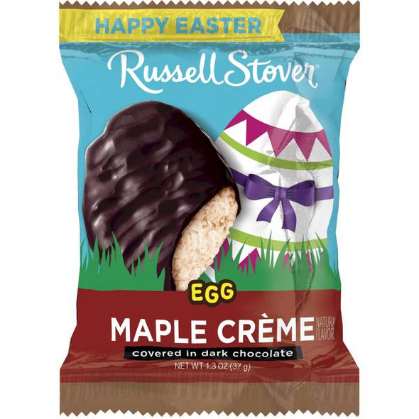Russell Stover 1.3 oz Dark Chocolate Maple Creme Egg