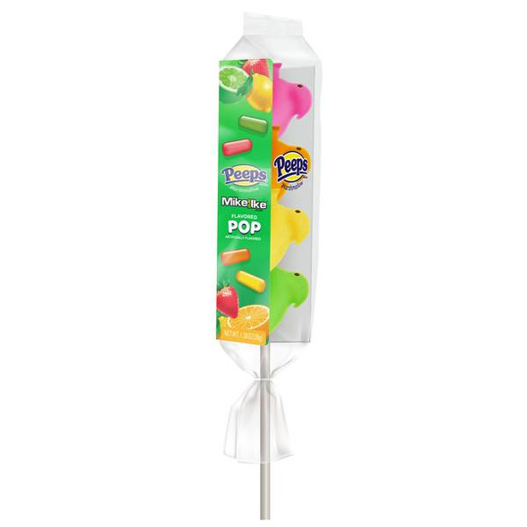 Peeps 4-Count MIKE AND IKE Flavored Marshmallow Chicks POPS