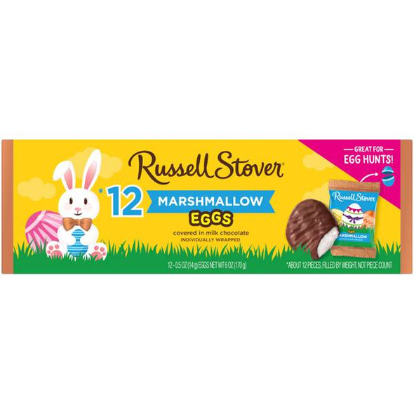 Russell Stover 12-Count Marshmallow Egg Crate