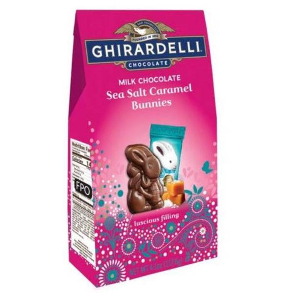 Ghirardelli 5.8 oz Milk Chocolate Sea Salt Caramel Bunnies