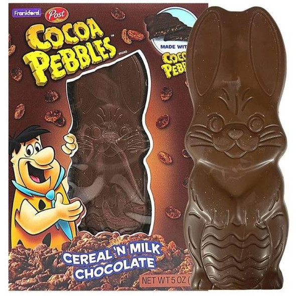 Frankford Candy 5 oz Cocoa Pebbles Milk Chocolate Rabbit