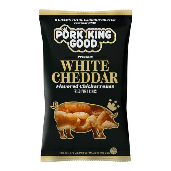 Pork King Good 1.75 oz White Cheddar Pork Rinds