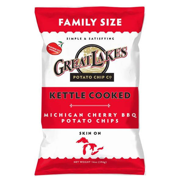 Great Lakes Potato Chip Co 14 oz Cherry BBQ Chips