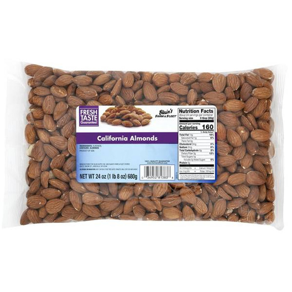 Blain's Farm & Fleet 24 oz California Almonds