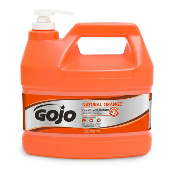 Gojo 64 oz Natural Orange Pumice Hand Cleaner