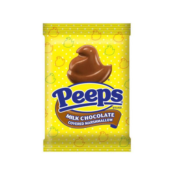 Peeps 1 oz Milk Chocolate Covered Marshmallow Chick