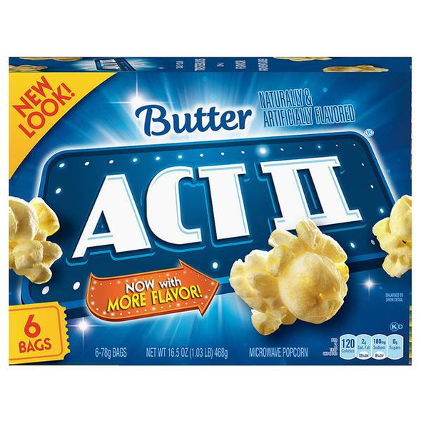 ACT II 6 Pack Microwave Popcorn