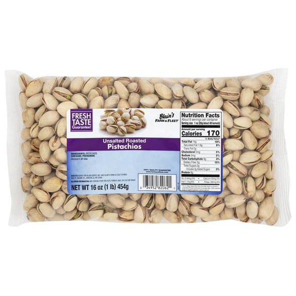 Blain's Farm & Fleet Unsalted Pistachio Nuts