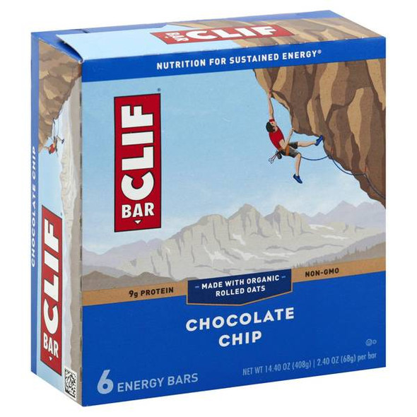 Clif Bar 6 Count Chocolate Chip Energy Bars