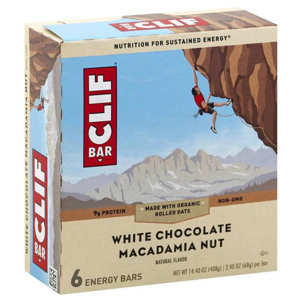Clif Bar 6 Count White Chocolate Macadamia Nut Energy Bars