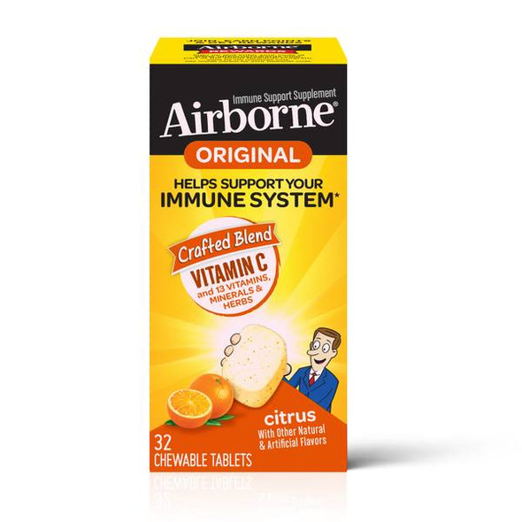 Airborne 32-Count Chewable Citrus Tablets