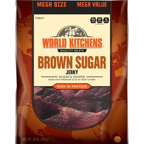 World Kitchens 10 oz Brown Sugar Beef Jerky