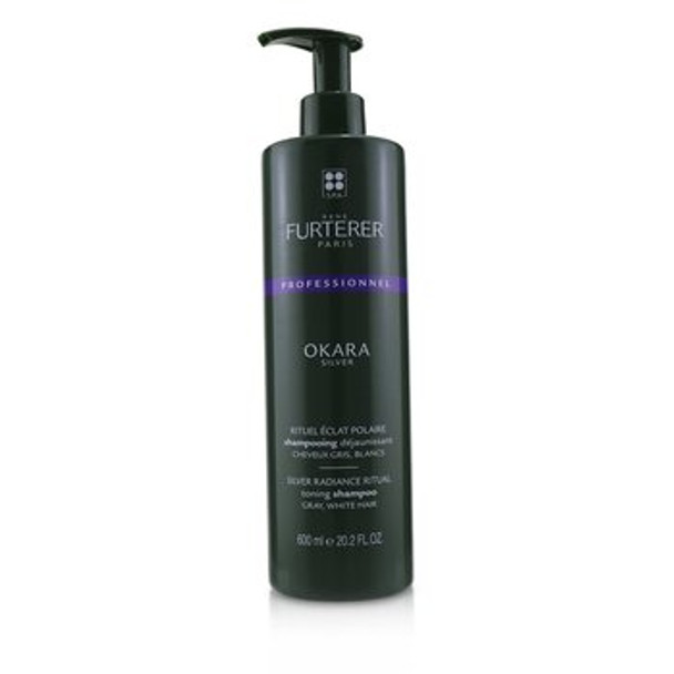 Okara Silver Silver Radiance Ritual Toning Shampoo - Gray, White Hair (Salon Product)