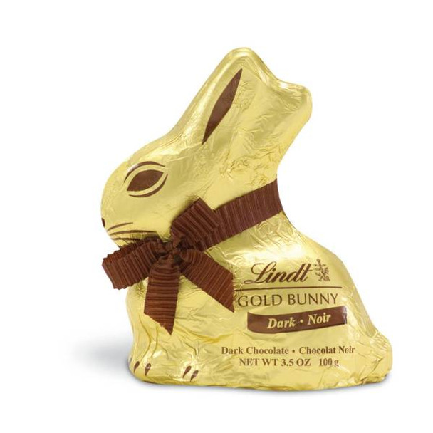 Lindt 3.5 oz Gold Dark Chocolate Bunny