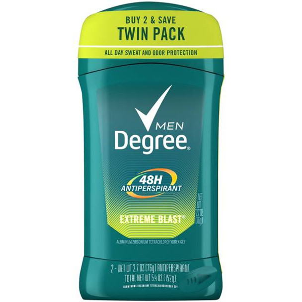 Degree 5.4 oz Extreme Blast Antiperspirant Twin Pack