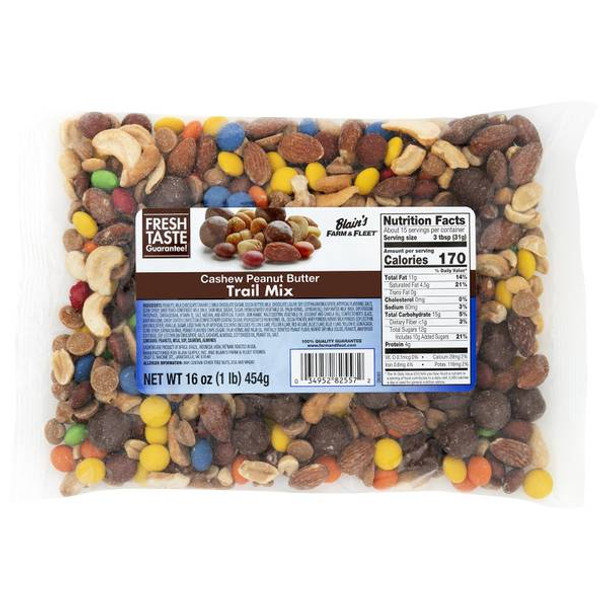 Blain's Farm & Fleet 16 oz Cashew Peanut Butter Trail Mix