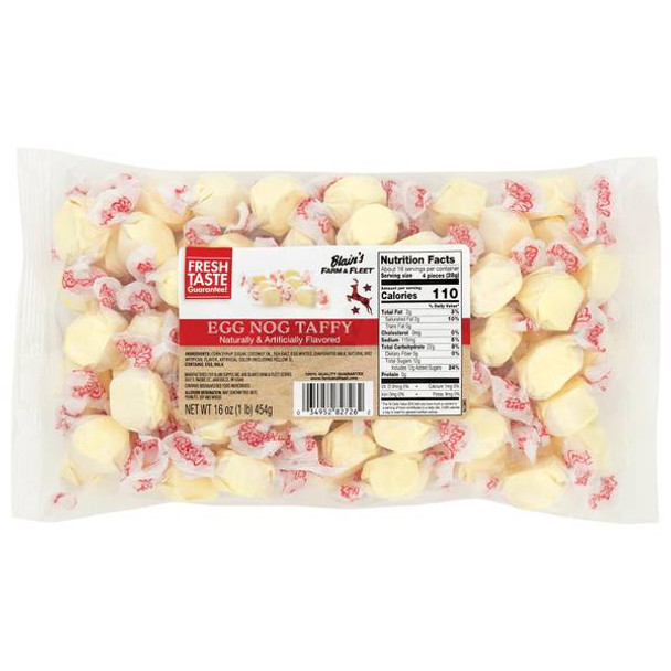 Blain's Farm & Fleet 16 oz Christmas Egg Nog Taffy