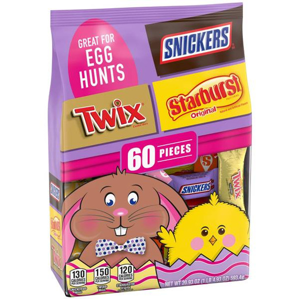 Mars 60 Piece Miniature Easter Variety Pack