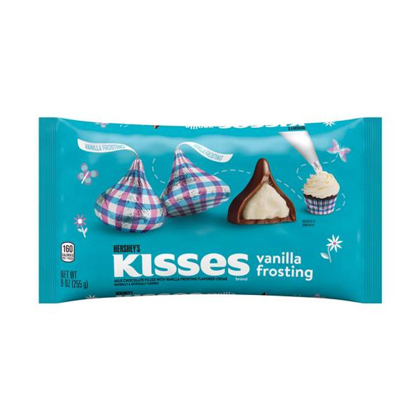 Hershey's 9 oz KISSES Milk Chocolate and Vanilla Frosting Creme