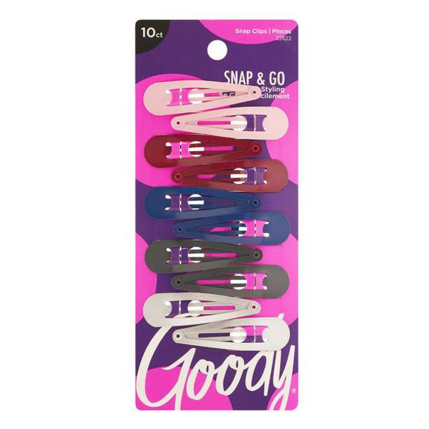 Goody 10 count Diva Contour Clip Metal