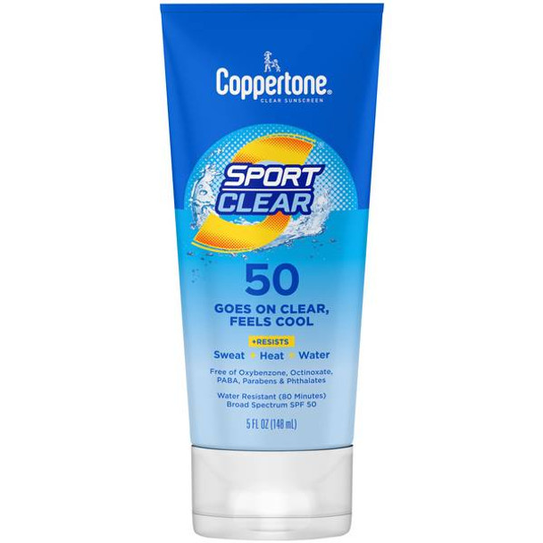 Coppertone 5 oz Sport Clear Broad Spectrum Sunscreen