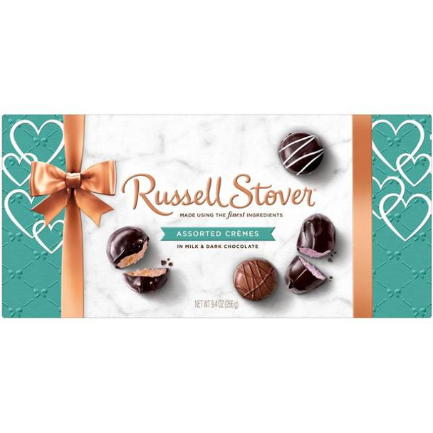 Russell Stover 9.4 oz Assorted Creams Valentines Bow Box