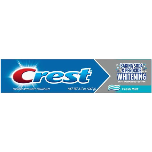 Crest Baking Soda And Peroxide Whitening Fresh Mint Toothpaste