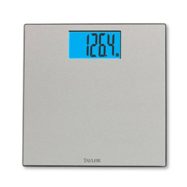 Taylor Embossed Stainless Steel Digital Bathroom Scale