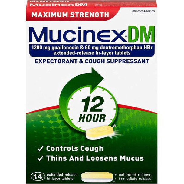 Mucinex 14-Count DM Max Strength Extended Release Tablets