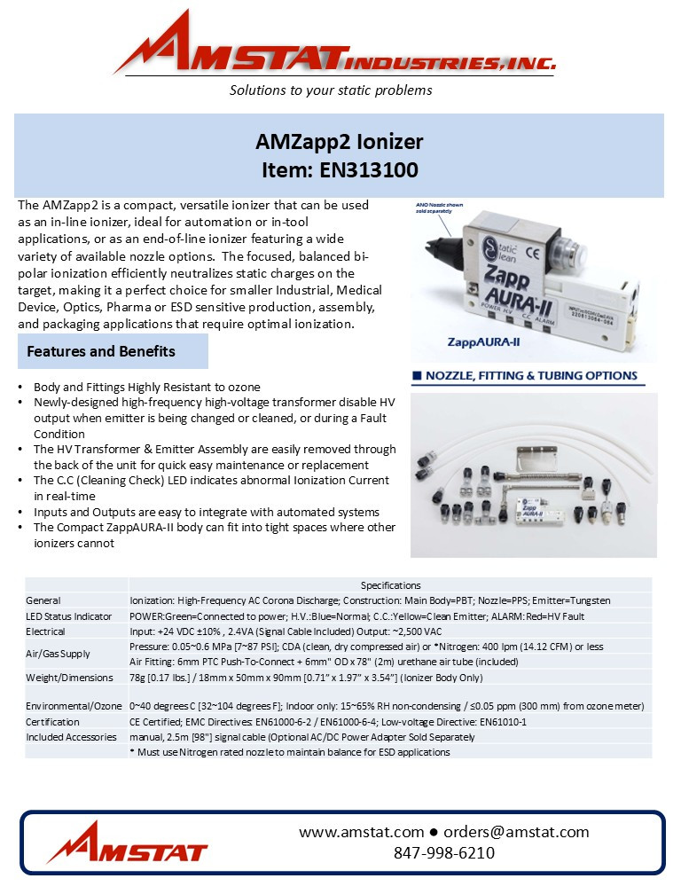 AMZAPP2 Ionizing Nozzle