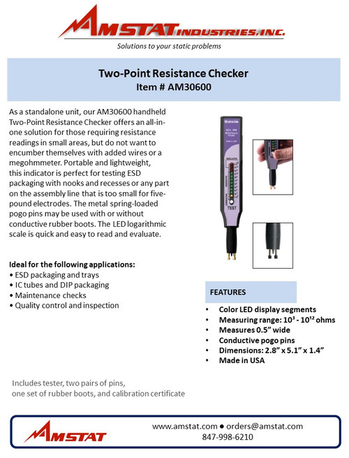 Two Point Resistance Meter