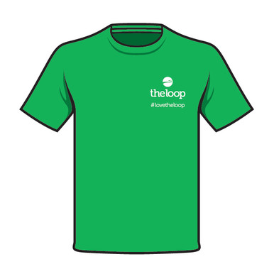 Loop T-Shirt Green - The Loop Store