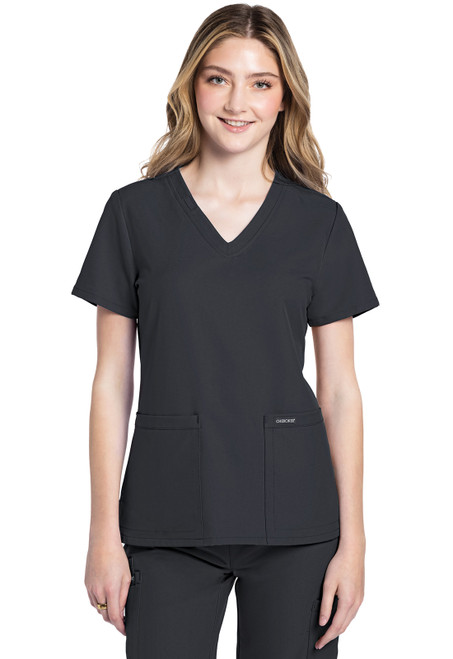 Cherokee Originals Ultra V-Neck Top  (CK953A) With Logo 