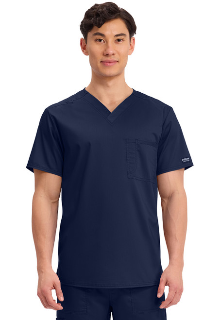 Cherokee WW Revolution Unisex 1 Pocket Tuckable V-Neck Top  (WW625) With Logo