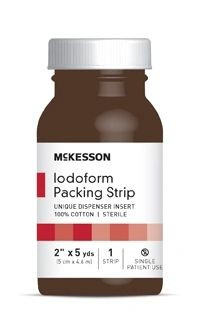 Iodoform Packing McKesson Cotton 2 Inch X 5 Yard