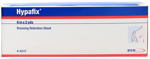 Dressing Retention Tape Hypafix® Skin Friendly Nonwoven 6 Inch X 2 Yard White NonSterile