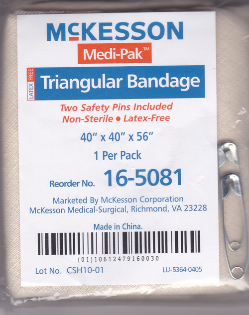 Triangular Bandage McKesson Muslin 40 X 40 X 56 Inch